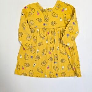 Wonder Nation Yellow Dress with Animal Pattern
